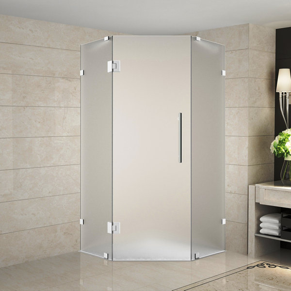 Aston Neoscape 36" x 72" Hinged Frameless Shower Door Wayfair